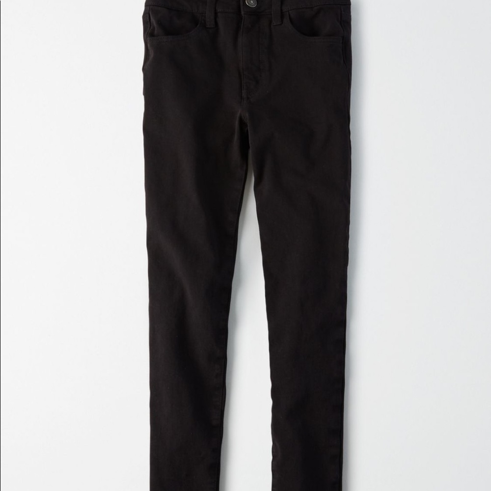 American Eagle high rise black jeggings